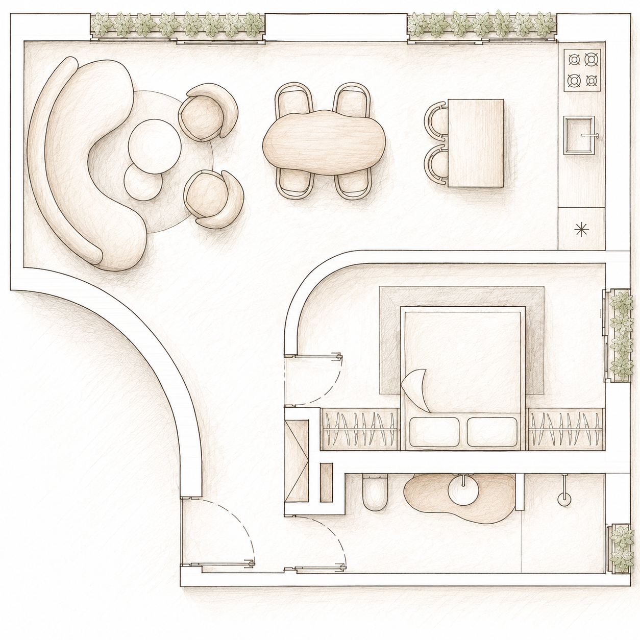Classic Apartment floor plan